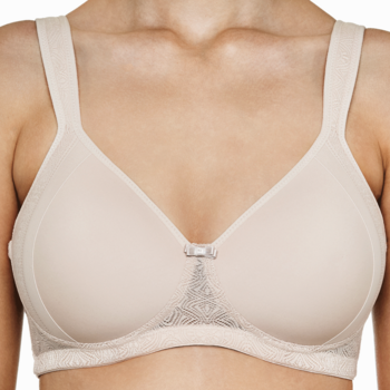 Susa Milano Bh zonder beugel, met voorgevormde cups, sand kleur