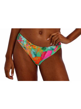 Freya Freya Isla Magarita bikinislip kleur jade met caribische print