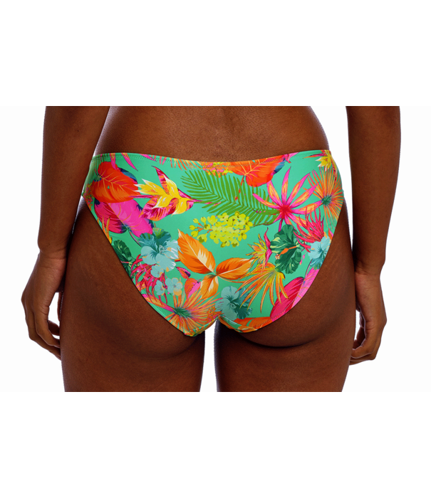 Freya Freya Isla Magarita bikinislip kleur jade met caribische print