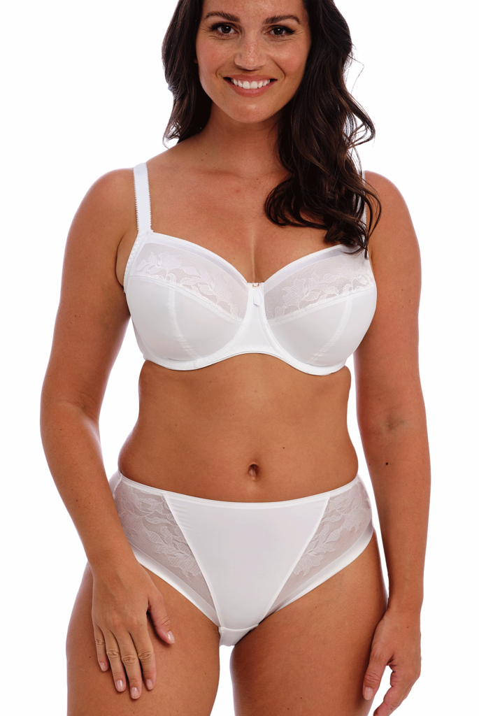 Fantasie  Illusion Bh met brede beugel & extra zij support de basis kleur wit mt D70 t/m I95 & J70 t/m M85