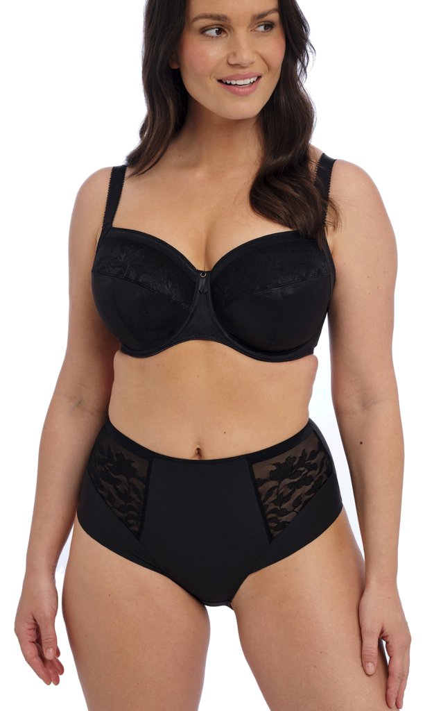Fantasie Illusion  Bh met brede beugel & extra zij support de basis kleur zwart mt D70 t/m I95 & J70 t/m M85