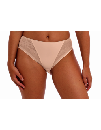 Fantasie Illusion zachte naadloze microfaser slip kleur naturel beige