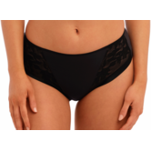 Fantasie Illusion zachte naadloze microfaser slip kleur zwart