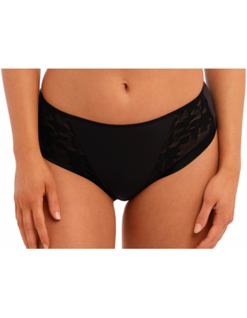 Fantasie Illusion zachte naadloze microfaser slip kleur zwart