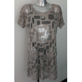 Eva (Naturana) strandjurkje Skye kleur taupe de maten 36 t/m 46