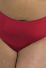 Elomi Smooth basic maxislip in zachte Tencel Modal, kleur rood