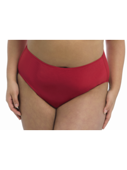 Elomi Smooth basic maxislip in zachte Tencel Modal, kleur rood