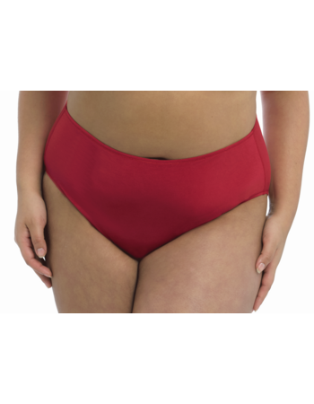 Elomi Smooth basic maxislip in zachte Tencel Modal, kleur rood