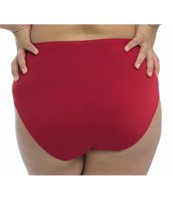 Elomi  Elomi Smooth basic maxislip in zachte Tencel Modal, kleur rood