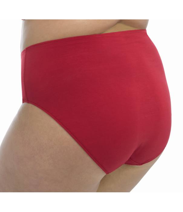Elomi  Elomi Smooth basic maxislip in zachte Tencel Modal, kleur rood