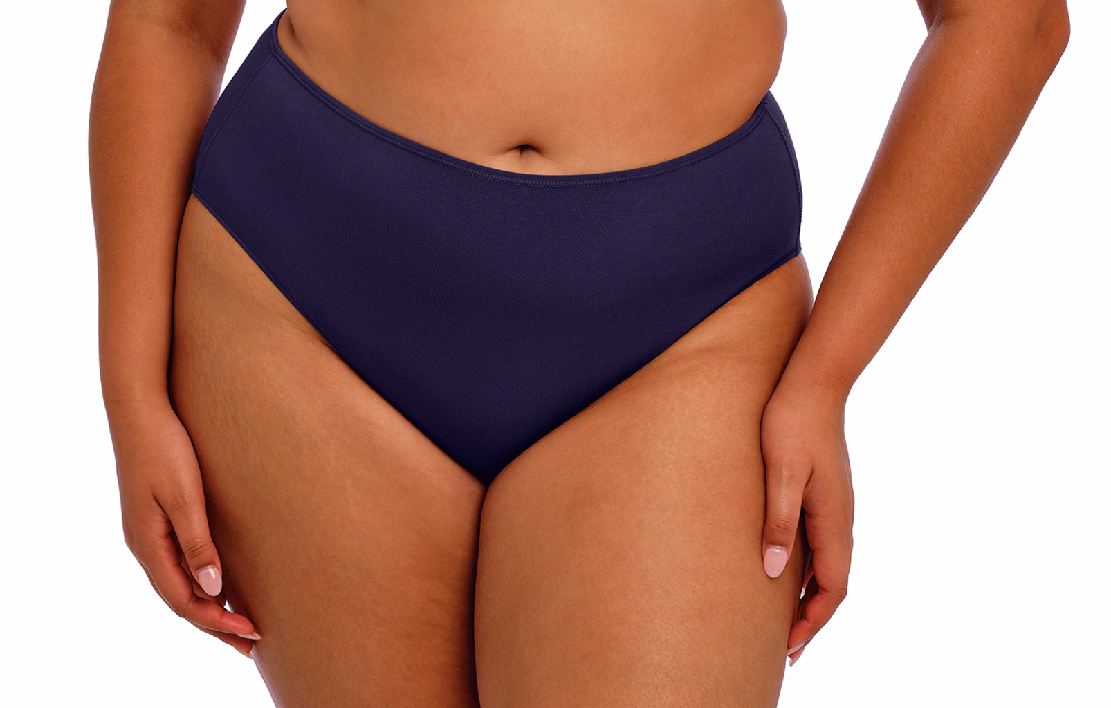Elomi Smooth basic maxislip in zachte Tencel Modal, kleur midnight blue