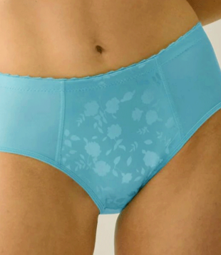 Naturana Lydia Maxislip met  licht corrigerend buikgedeelte kleur aqua blauw