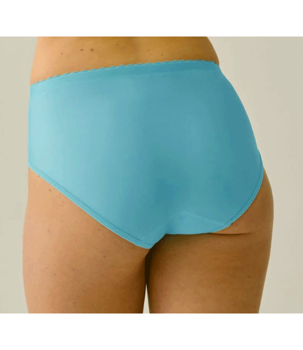 Naturana Naturana Lydia Maxislip met  licht corrigerend buikgedeelte in kleur aqua blauw