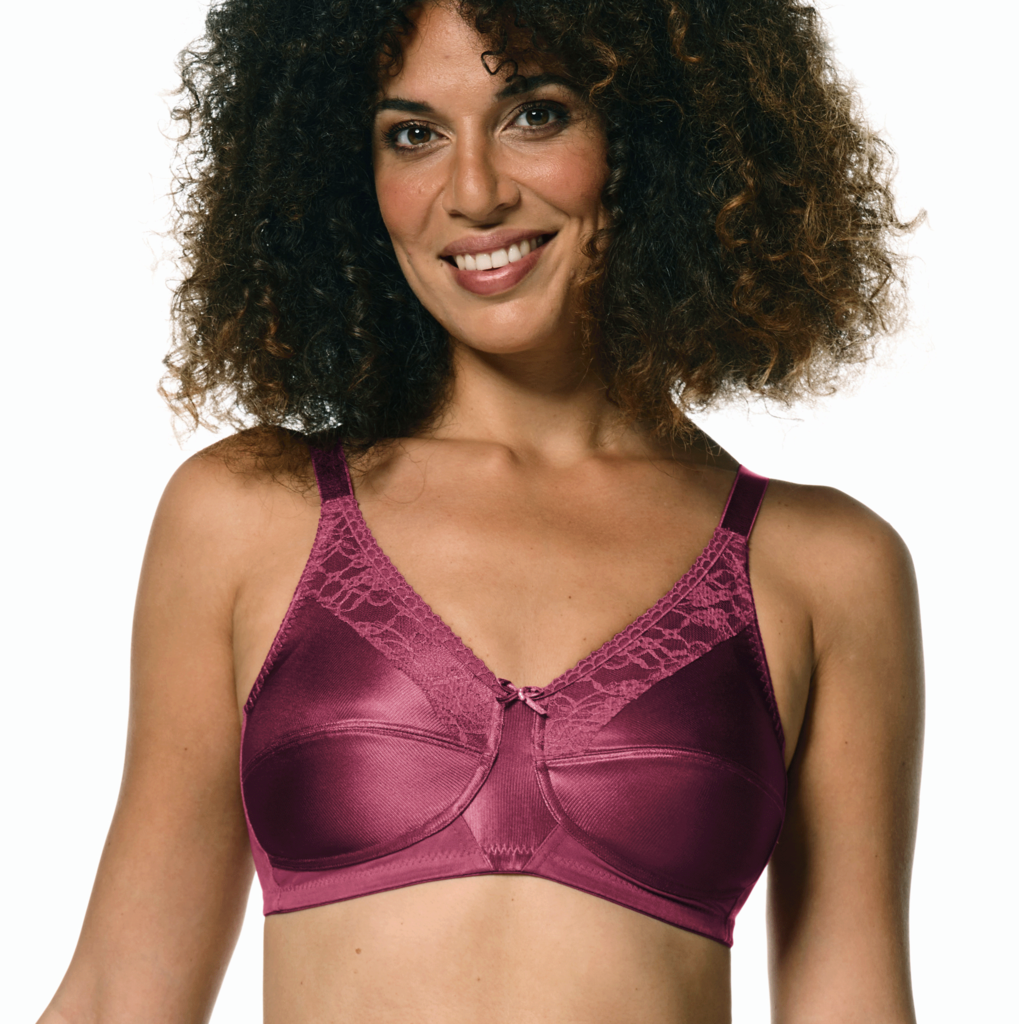 Amoena  Nancy prothese Bh zonder beugel kleur dark rouge