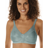 Amoena Nancy prothese bh zonder beugel – dark mint – met CoolMax® prothesehoesjes – zachte ondersteuning & tijdloos comfort