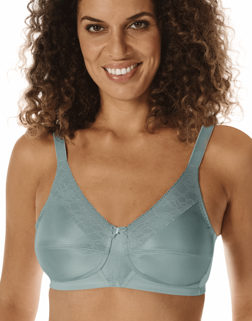Amoena  Amoena Nancy prothese bh zonder beugel – dark mint – met CoolMax® prothesehoesjes – zachte ondersteuning & tijdloos comfort