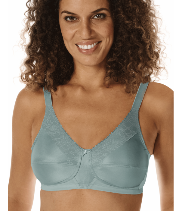 Amoena  Amoena Nancy prothese bh zonder beugel – dark mint – met CoolMax® prothesehoesjes – zachte ondersteuning & tijdloos comfort