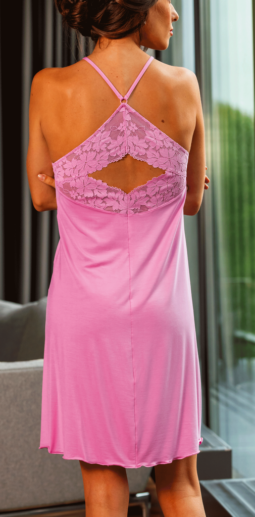 Nina von C Nachtjurkje  Michelina zachte modal kwaliteit kleur pink