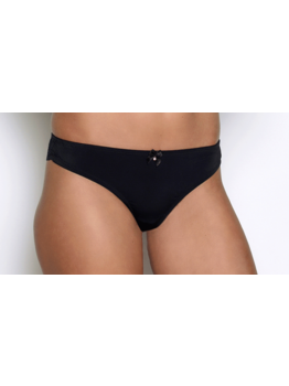 After Eden Basic String Faro kleur zwart met elastisch borduursel achterkant mt S t/m XXL