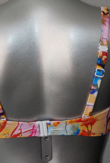 Kuala Lumpur (Prothese) bikinitop zonder beugel, bandeau model met  frisse bloemenprint