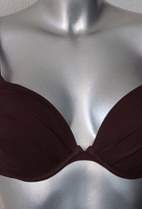 Catamar  bikinitop met beugel & lichte gelvulling in cups kleur choco