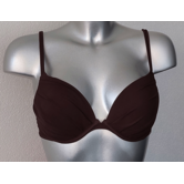 bikinitop met beugel & lichte gelvulling in cups kleur choco