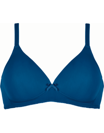 Naturana Lini Bh zonder beugel & licht voorgevormde cup kleur mykonos blauw