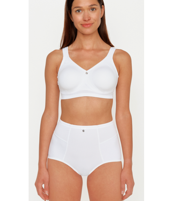 Susa Susa Topsy Plus Capri bh zonder beugel 8107 wit – zeer stevige ondersteuning