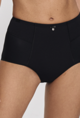 Susa Susa Capri microfaser maxislip met licht corrigerend voorpand basis kleur zwart