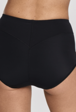 Susa Susa Capri microfaser maxislip met licht corrigerend voorpand basis kleur zwart