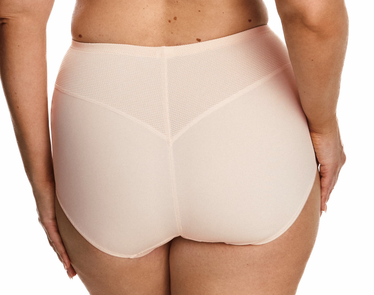 Susa Susa Capri microfaser maxislip met licht corrigerend voorpand basis kleur soft peach
