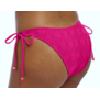 Freya Nomad Nights laag model bikinibroekje  met sierstrikjes kleur fuchsia