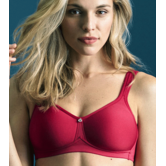 Susa Catania BH zonder beugel 7870 Rood – licht voorgevormde spacercup & ademend comfort – €5 korting bij €39,95 en €15 korting bij €99,95