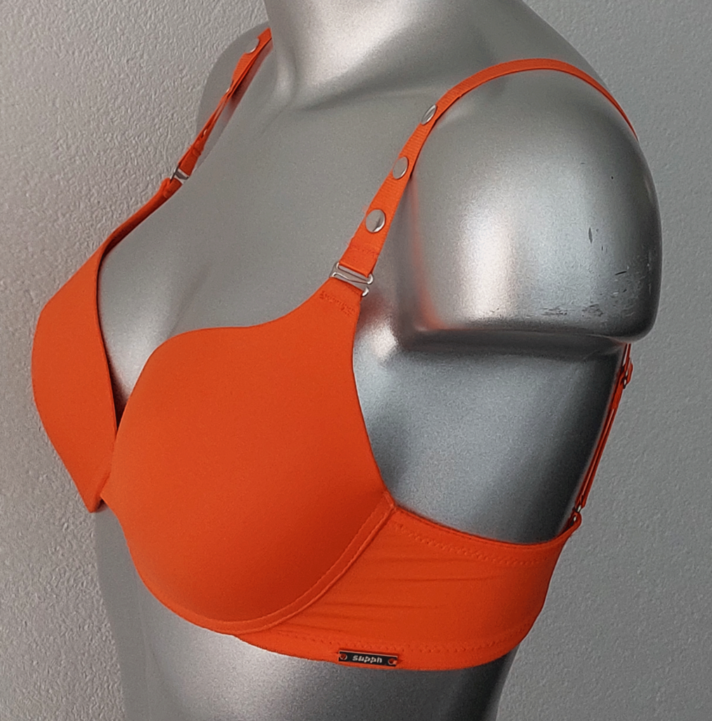 Sapph Sapph Voom Voom Multiway Bh met licht Push Up effect kleur oranje mt A70 of B70, mocca E70, rood B70