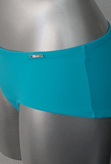 Sapph  Voom Voom microfaser heupboxer kleur wit, mocca, turkoois of kobaltblauw
