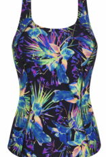 Amoena  Lagos aansluitende prothese Tankinitop zonder beugel, kleur zwart-print multicolour