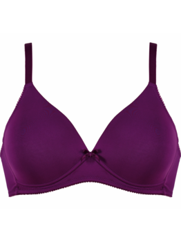 Naturana Lini Bh zonder beugel & licht voorgevormde cup de kleur bessen