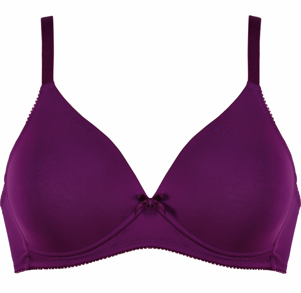 Naturana Lini Bh zonder beugel & licht voorgevormde cup de kleur bessen