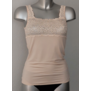 Nina von C - Liviya (prothese) top in modal/viscose kwaliteit met breed elastisch kant kleur peach