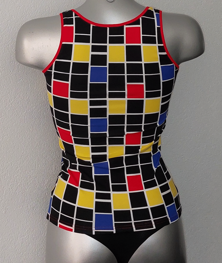 Sapph   Expression cotton stretch top zwart of wit met print