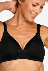 Naturana Andalusia  Bh zonder beugel & lichte voorvorm kleur zwart
