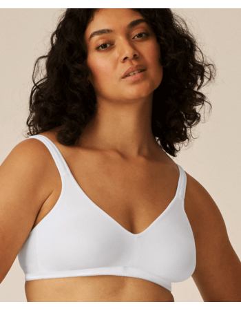 Naturana meegroei Bh dubbellaags zonder beugel kleur wit, zwart,marineblauw, ivoor of huid