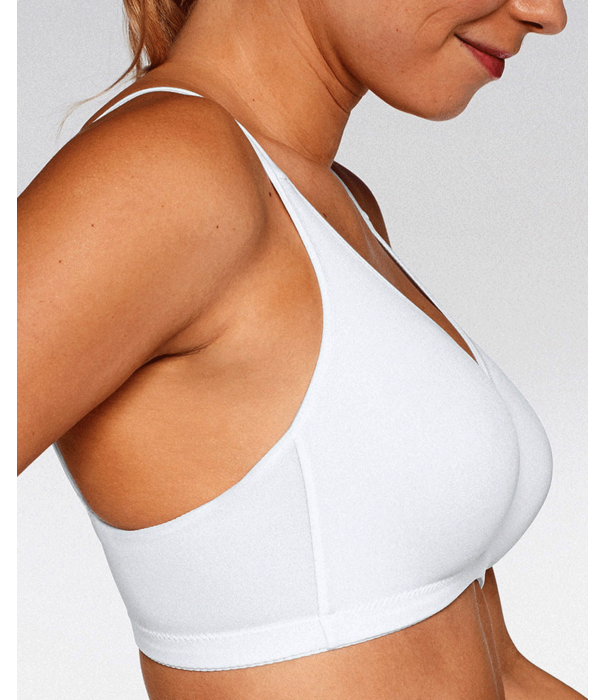 Naturana Naturana meegroei Bh dubbellaags zonder beugel kleur wit, zwart, marineblauw,ivoor of huid