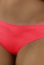 Boobs & Bloomers Elsa one shoulder ruffle bikinitop met bijpassende bikinislip kleur coral
