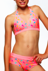 Boobs & Bloomers  Candy halterbikinitop & short kleur pink print ijsjes