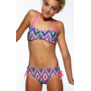 Ella bandeaubikinitop & bikinibroekje zig zag multicolour
