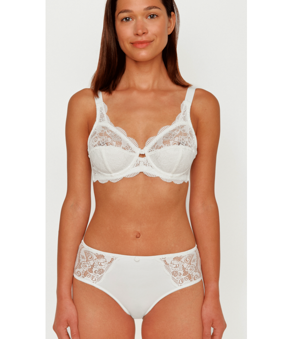 Susa Susa Latina Bh met beugel  kleur ivoor , mt B75 t/m grijs D110 & mt E75 t/m E100