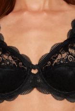 Susa Latina Bh met beugel  kleur zwart , mt B75 t/m grijs D110 & mt E75 t/m E100