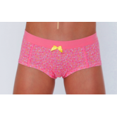 Boobs & Bloomers Brisa katoenen boxershort mt 140 kleur pink met fantasieprint gecombineerd