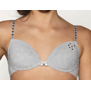 Boons & Bloomers Demi katoenen Bh zonder beugel licht voorgevormd kleur Grijs